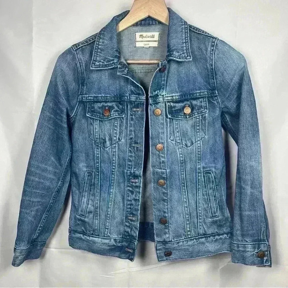 Madewell classic fit denim jacket women’s XS - Picture 1 of 9